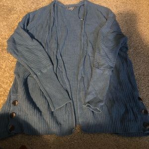 Blue Knit Cardigan